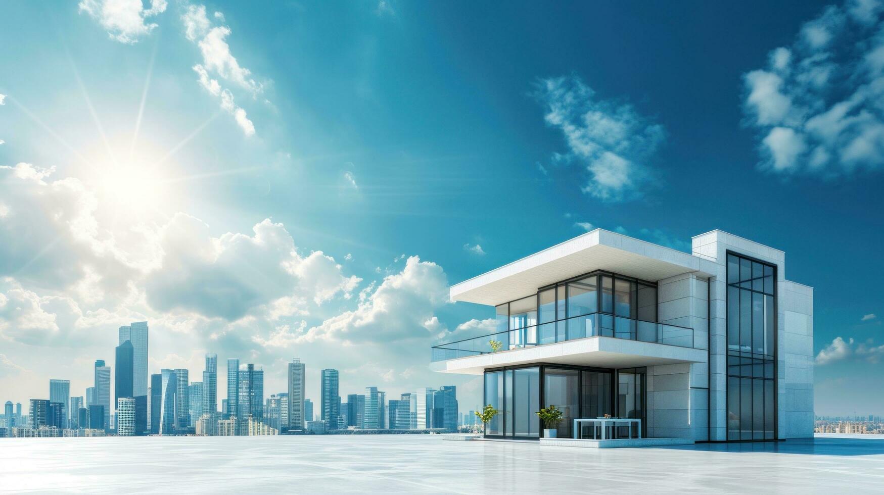 Modern five bedroom detached house with city views and sauna